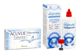 Acuvue Oasys (6 šošoviek) + Oxynate Peroxide 380 ml s puzdrom
