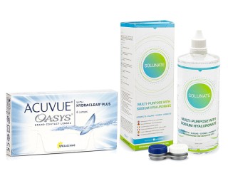 Acuvue Oasys (6 šošoviek) + Solunate Multi-Purpose 400 ml