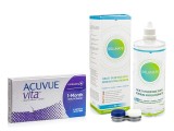 Acuvue Vita (6 šošoviek) + Solunate Ⓢ Multi-Purpose 400 ml s puzdrom 49978