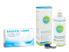 Bausch + Lomb ULTRA (6 šošoviek) + Solunate Multi-Purpose 400 ml s puzdrom