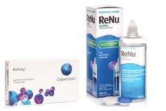 Biofinity (6 šošoviek) + ReNu MultiPlus 360 ml s puzdrom