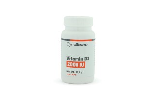 GymBeam Vitamín D3 2000 IU (120 kapsúl)