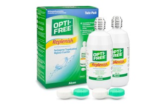 OPTI-FREE RepleniSH 2 x 300 ml s puzdrami 