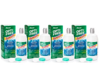 OPTI-FREE RepleniSH 4 x 300 ml s puzdrami 