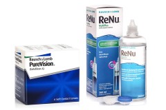 PureVision (6 šošoviek) + ReNu MultiPlus 360 ml s puzdrom