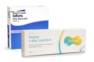 SofLens Daily Disposable (90 šošoviek) + Lenjoy 1 Day Comfort (10 šošoviek)