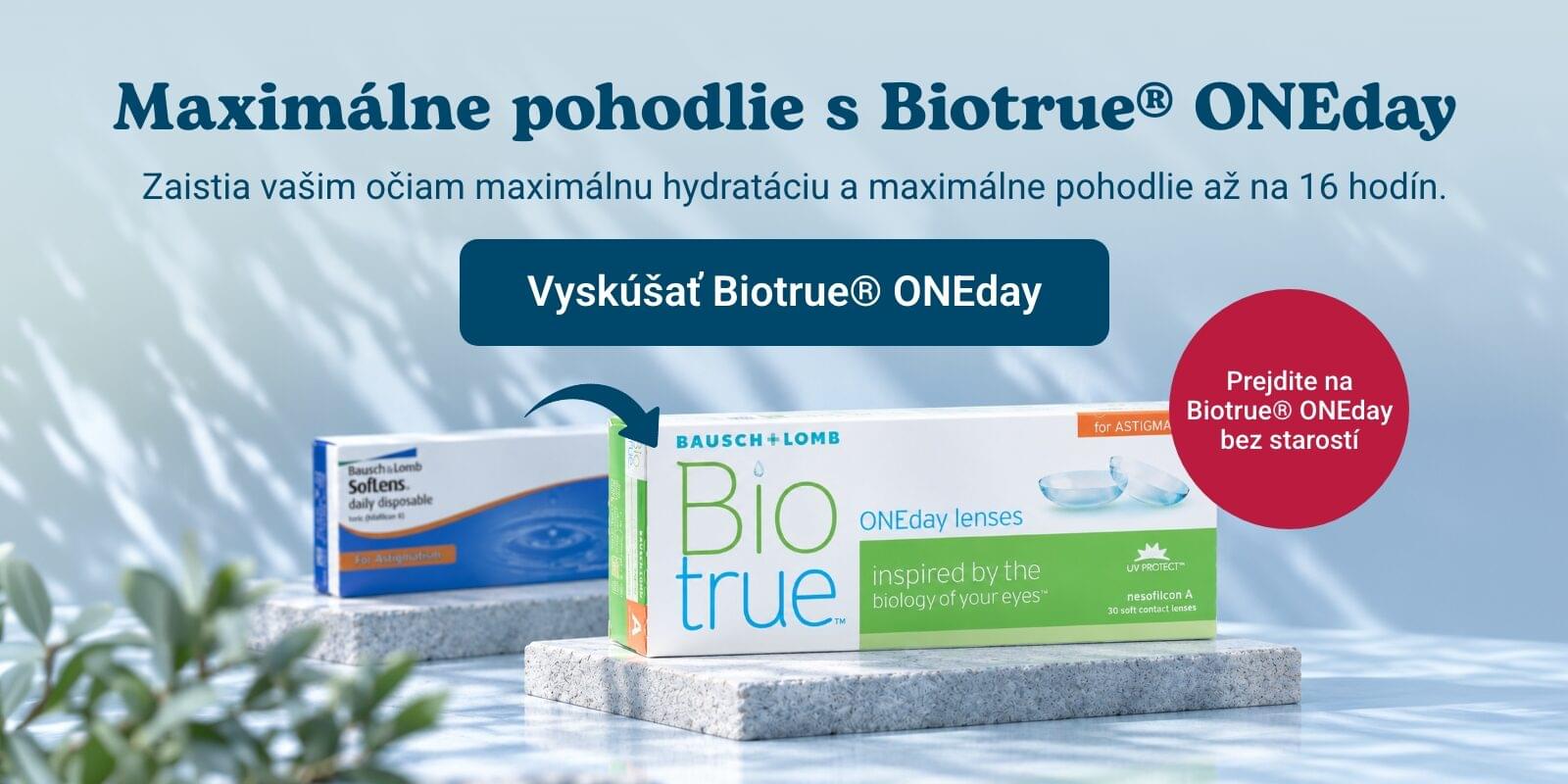 Biotrue ONEday for Astigmatism (90 šošoviek)